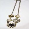 Black Golden Necklace for Womens