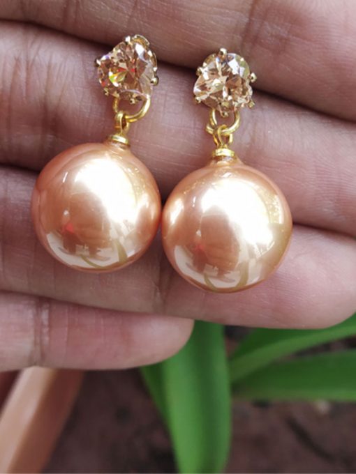 Trendilook Attractive Cute Shinning Ball Pearl Earring