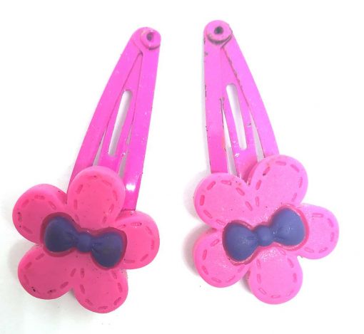 Trendilook Flower Clips with Small Bow for Kids