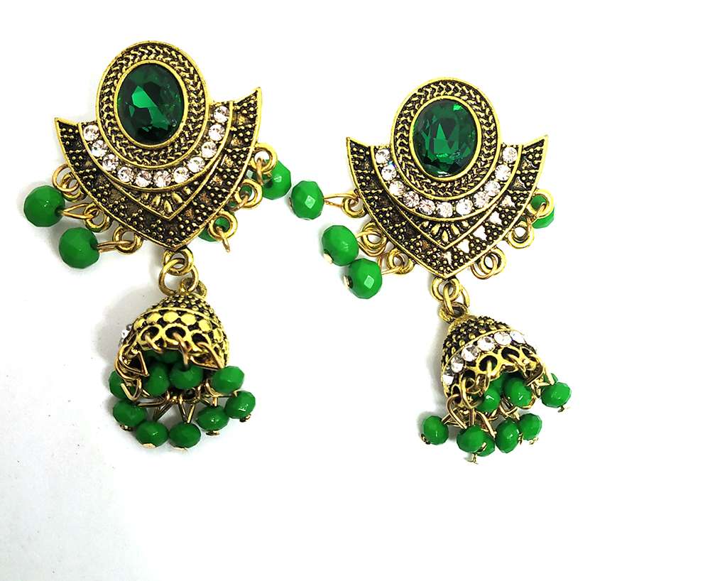 Trendilook Oxidized Gold and Pearl Earring - Image 2
