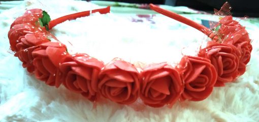 Trendilook Rose Flower Decorated Tiara + Hairband for Kids (Copy) - Image 2