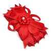 Trendilook Red Elastic Flower with Stone Hairband