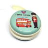 London Theme6 Coin Tin Purse with zipper for kCoin Tin Purse with zipper for k
