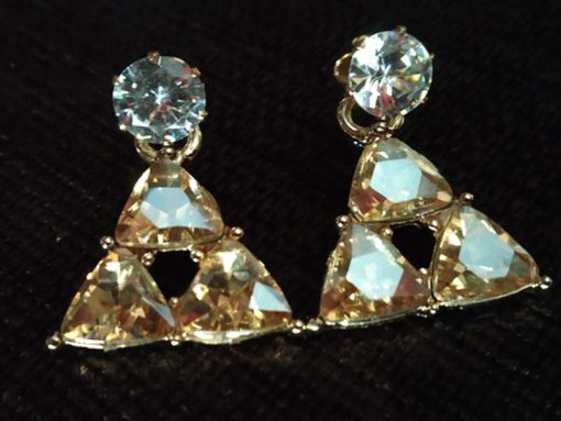 Trendilook Crystal Triangle Cute Drop Earring