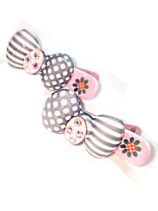 Trendilook Bow Stone work Clips for Kids