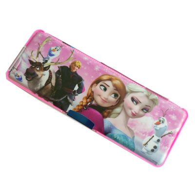 Trendilook Matt Finished Frozen Magnetic Dual Side Pencil Box with Light Lamp