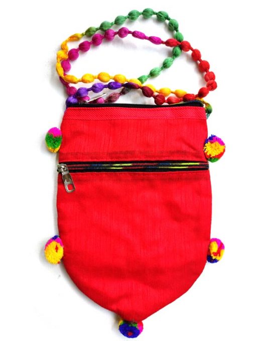 Trendilook Handmade Red Peacock Sling Bag for Ladies and Girls