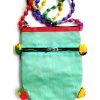 Trendilook Handmade Green Circle Sling Bag for Ladies and Girls