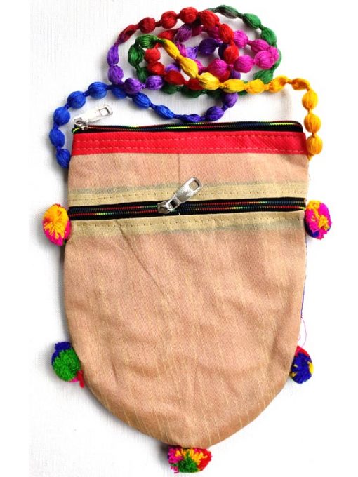 Trendilook Handmade Cream Sling Bag for Ladies and Girls