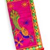 Trendilook Handmade Valvet Resham Peacock Hand Wallet for Ladies and Girls