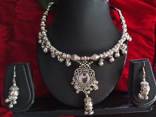 Trendilook German Silver Necklace Set