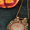 Trendilook German Gold Meenakari Bahubali Premium Quality Necklace
