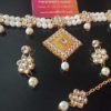 Trendilook Pearl Necklace Set with Mangteeka for Women and Girls