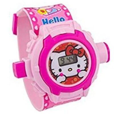 Trendilook Digital Hello Kitty 24 Images Projector Toy Watch for Kids
