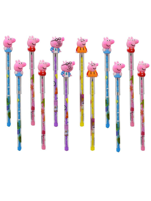 Trendilook Beautiful Pepa Pig Pencils with Earaser for Kids